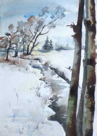 Bach im Winter